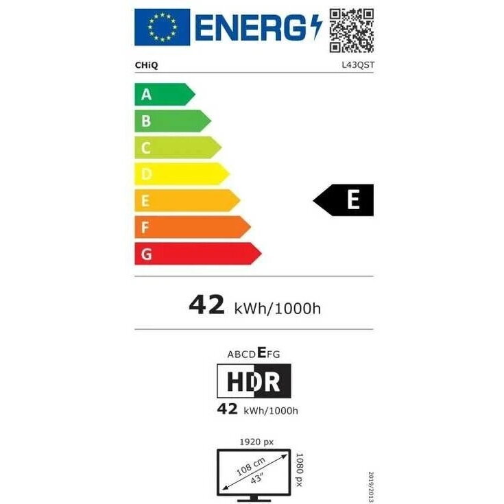 CHiQ L43QST 43" QLED Full HD Google TV 4