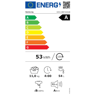 Samsung WW11DB7B94GBU4 skalbimo mašina 11 kg 5