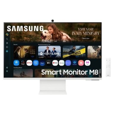 Samsung LS32FM801UUXEN 32'' 3840 x 2160 4K Ultra HD LCD baltas monitorius Samsung LS32FM801UUXEN 32'' 3840 x 2160 4K Ultra HD LCD baltas monitorius